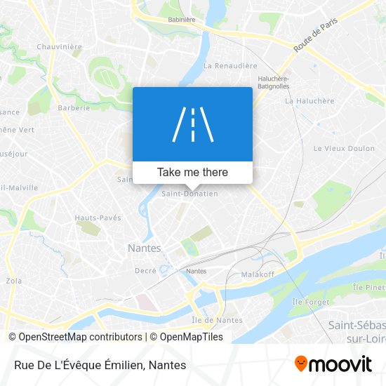 Rue De L'Évêque Émilien map