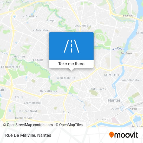Rue De Malville map