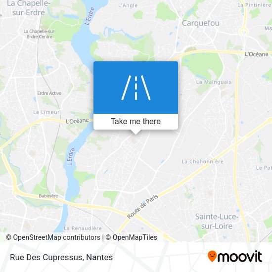 Rue Des Cupressus map