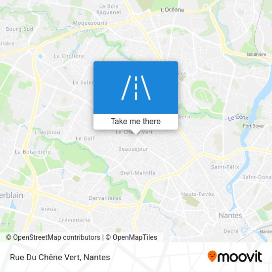 Rue Du Chêne Vert map
