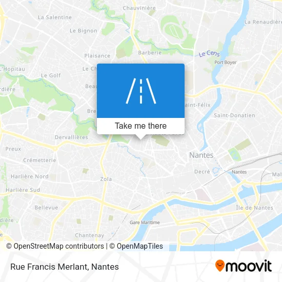Rue Francis Merlant map