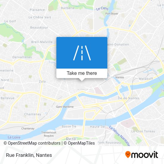 Rue Franklin map
