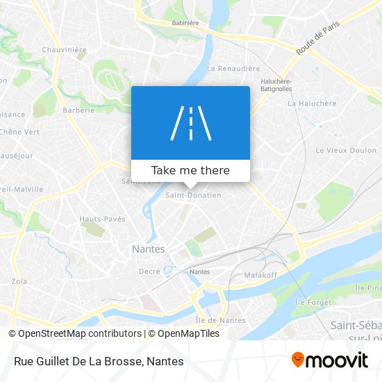 Mapa Rue Guillet De La Brosse