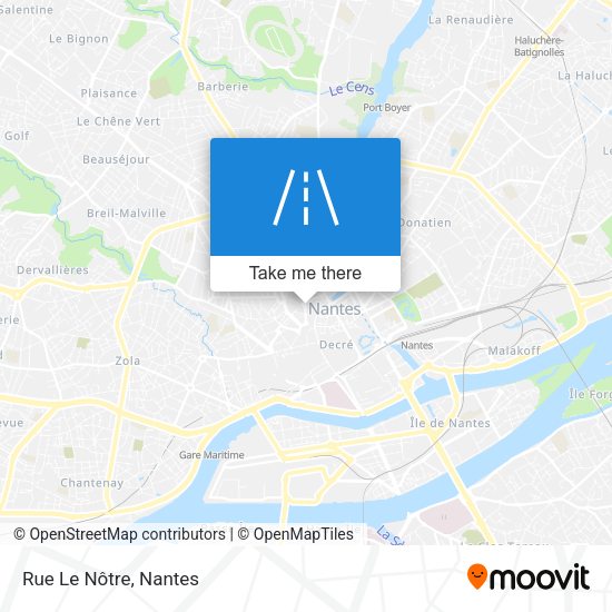 Rue Le Nôtre map