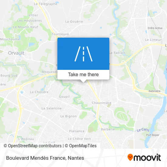 Mapa Boulevard Mendès France