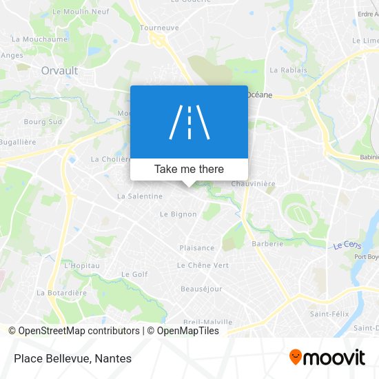 Place Bellevue map