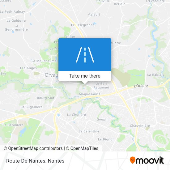 Route De Nantes map
