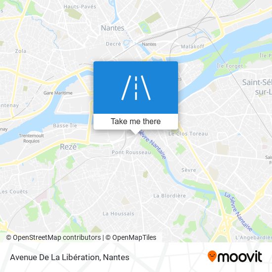 Mapa Avenue De La Libération