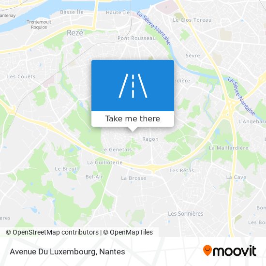 Mapa Avenue Du Luxembourg