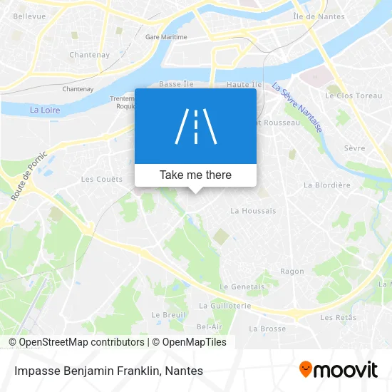 Impasse Benjamin Franklin map