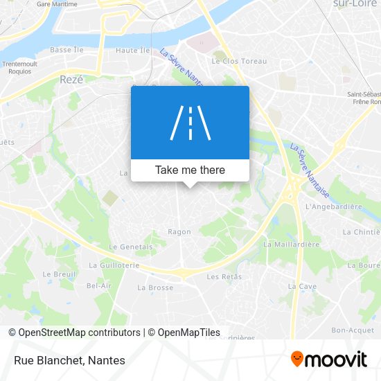 Rue Blanchet map