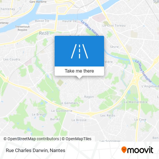 Rue Charles Darwin map