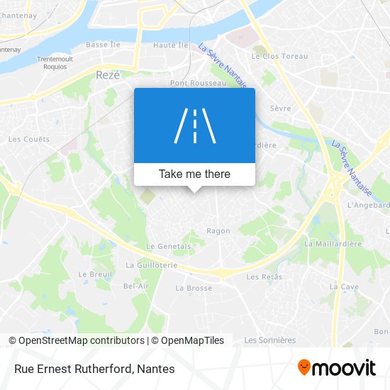 Mapa Rue Ernest Rutherford