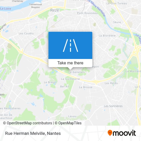 Rue Herman Melville map