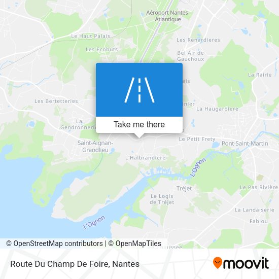 Route Du Champ De Foire map