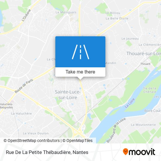 Mapa Rue De La Petite Thébaudière