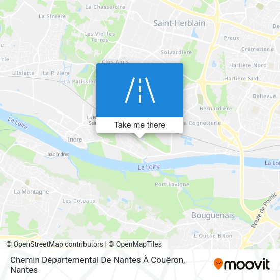 Chemin Départemental De Nantes À Couëron map