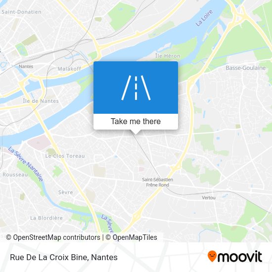 Rue De La Croix Bine map