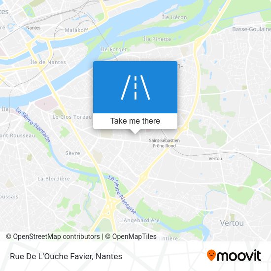 Rue De L'Ouche Favier map