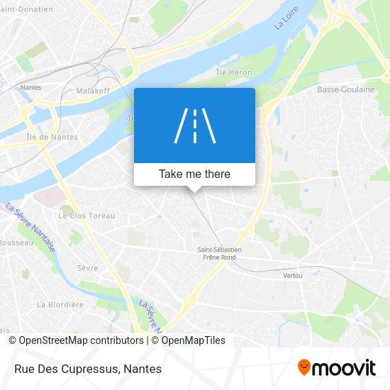 Rue Des Cupressus map
