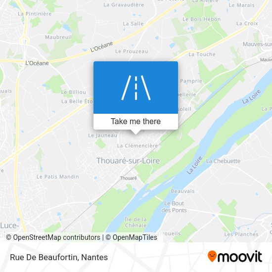 Rue De Beaufortin map