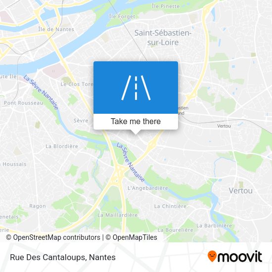 Rue Des Cantaloups map