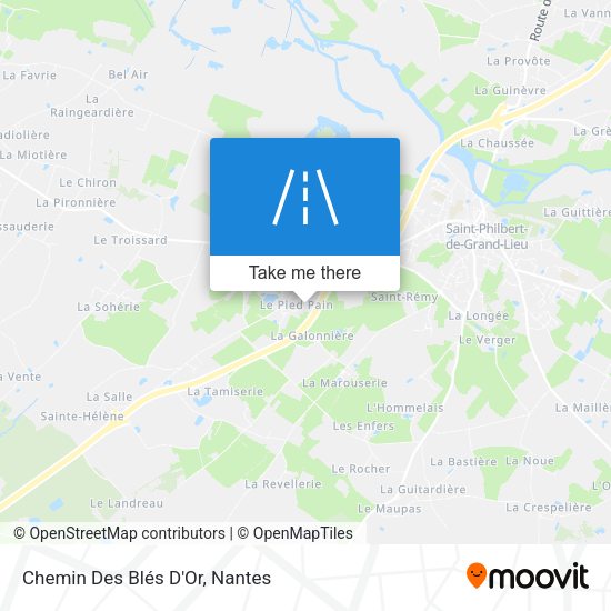 Chemin Des Blés D'Or map