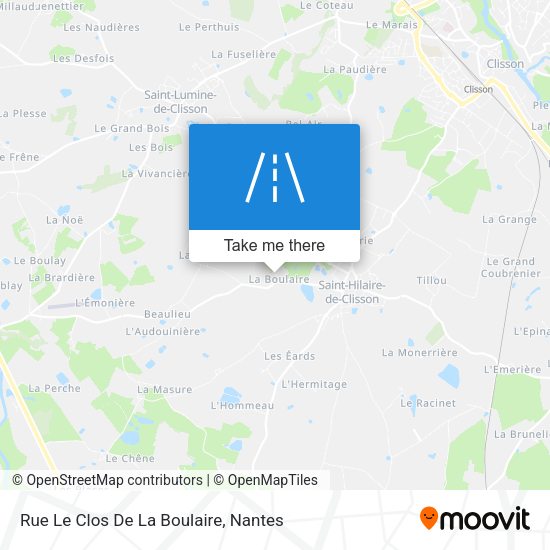 Rue Le Clos De La Boulaire map