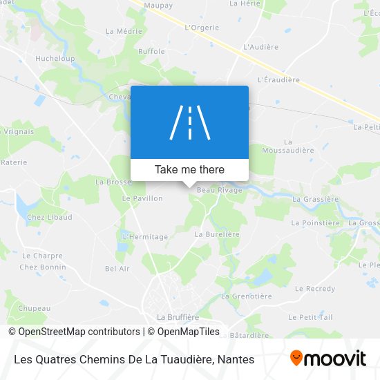 Les Quatres Chemins De La Tuaudière map