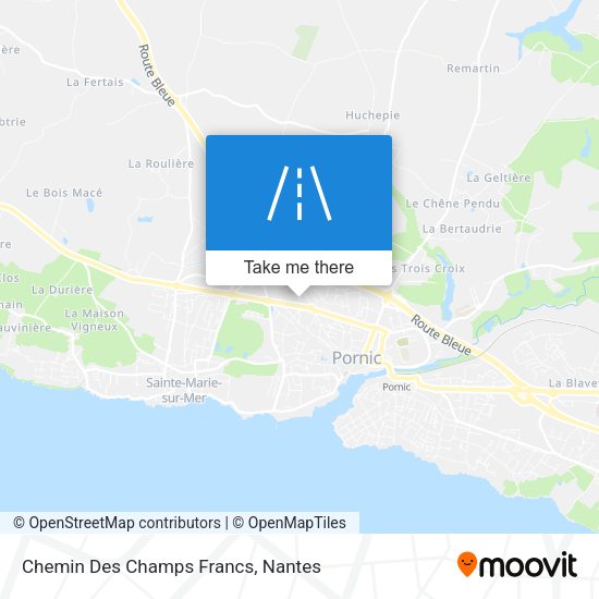 Chemin Des Champs Francs map