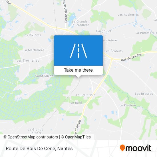 Route De Bois De Céné map