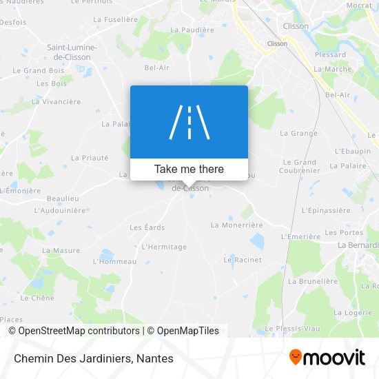 Chemin Des Jardiniers map