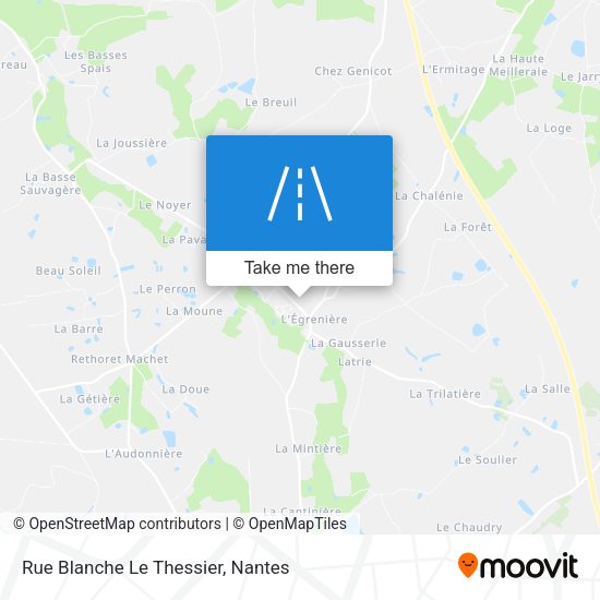 Rue Blanche Le Thessier map