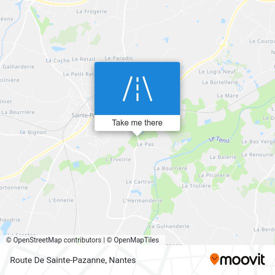 Route De Sainte-Pazanne map