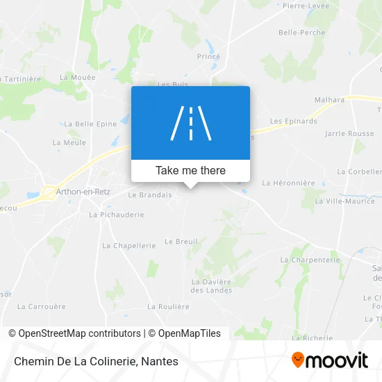 Chemin De La Colinerie map
