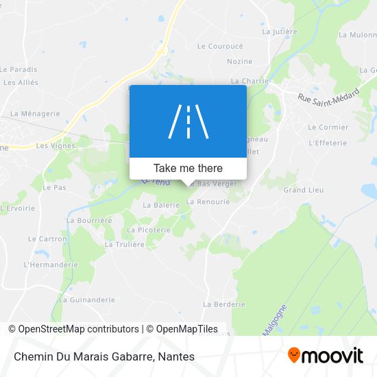 Chemin Du Marais Gabarre map