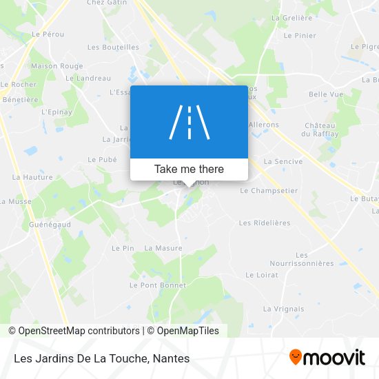 Les Jardins De La Touche map