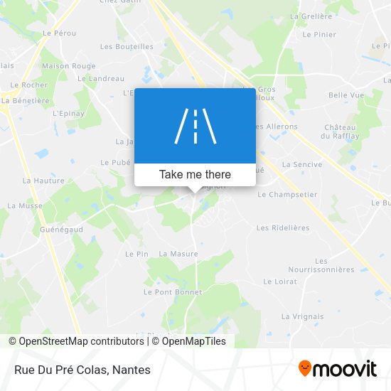 Rue Du Pré Colas map