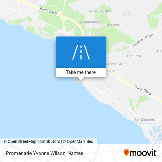 Mapa Promenade Yvonne Wilson