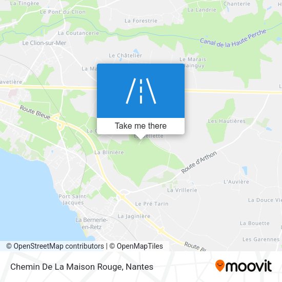 Chemin De La Maison Rouge map