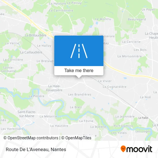 Route De L'Aveneau map