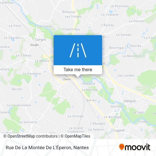 Rue De La Montée De L'Éperon map