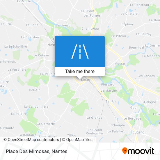 Place Des Mimosas map