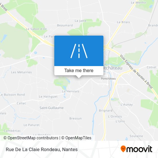 Rue De La Claie Rondeau map