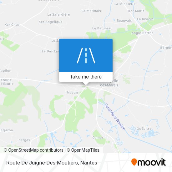 Route De Juigné-Des-Moutiers map