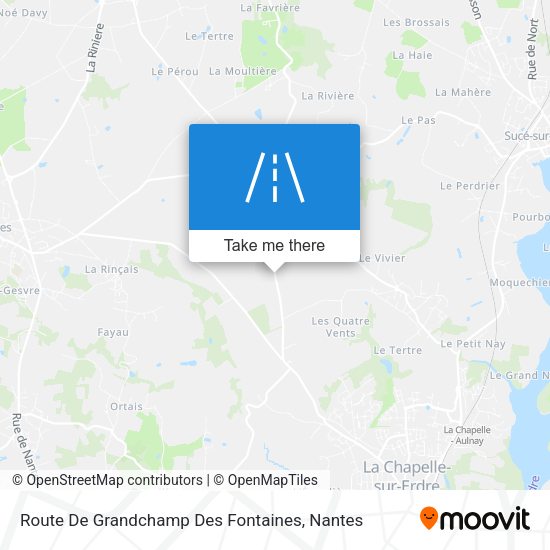 Route De Grandchamp Des Fontaines map