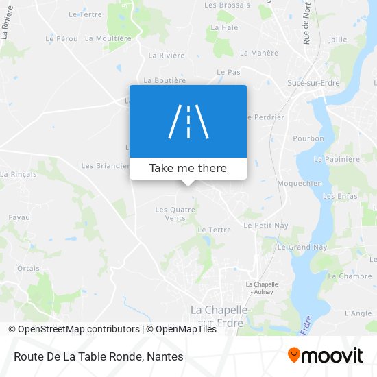 Route De La Table Ronde map