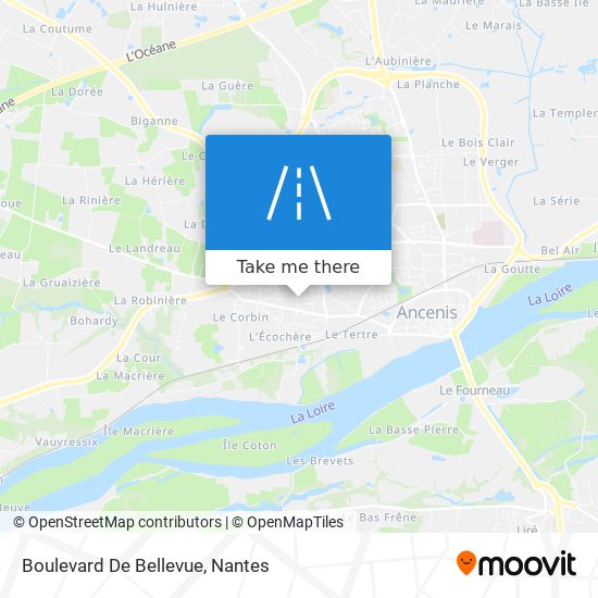 Mapa Boulevard De Bellevue