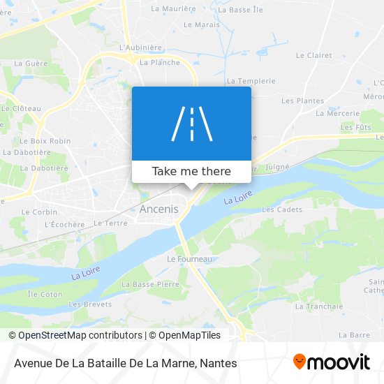 Mapa Avenue De La Bataille De La Marne