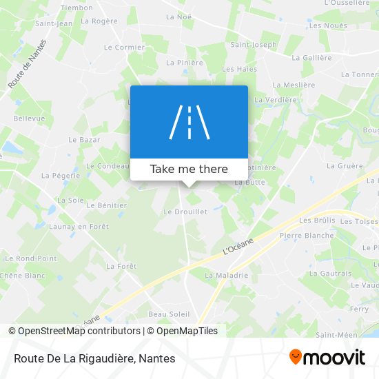 Route De La Rigaudière map